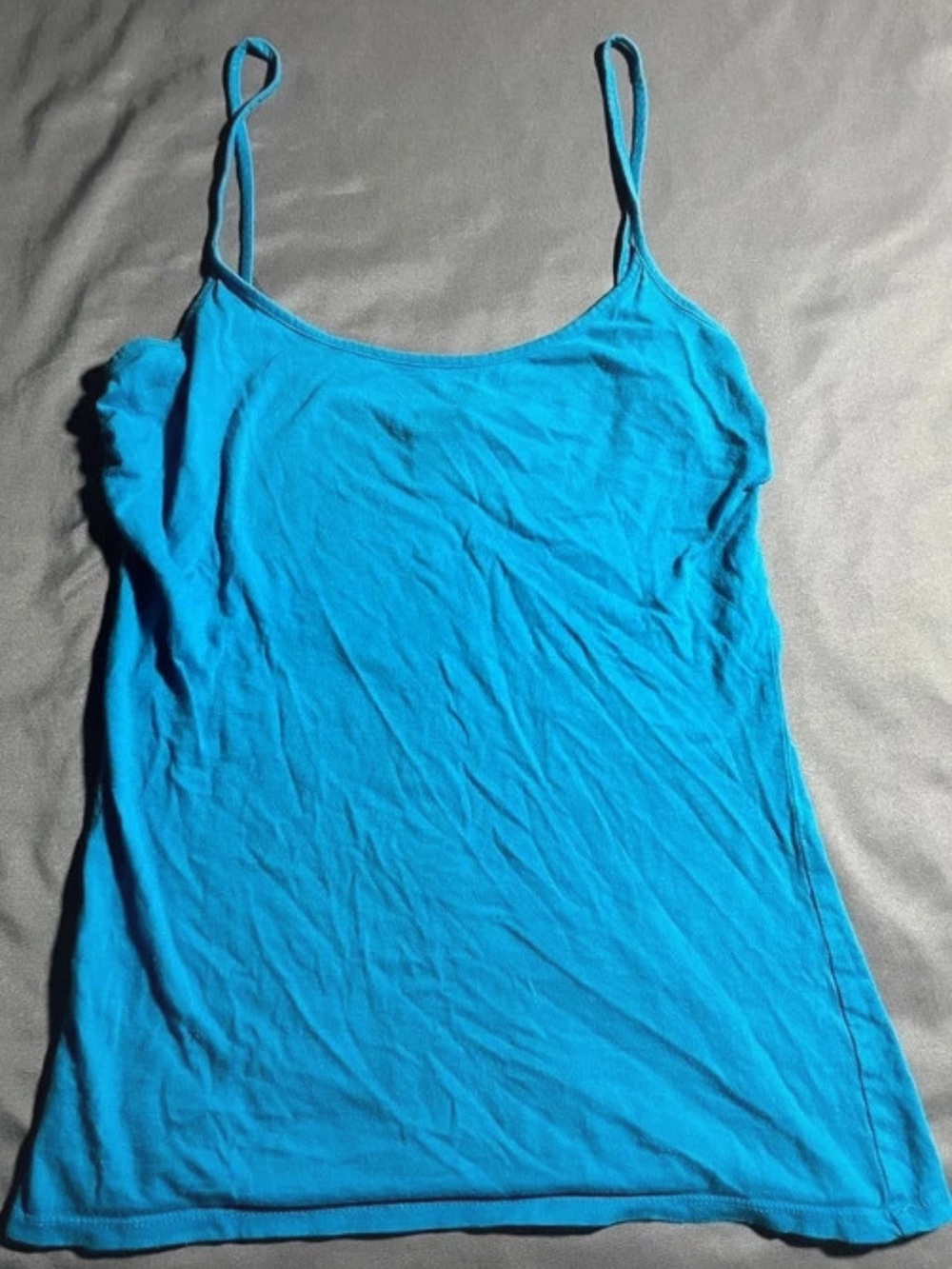 Vintage Moda International Victorias Secret Bright Blue Cami Tank Top Small Y2K